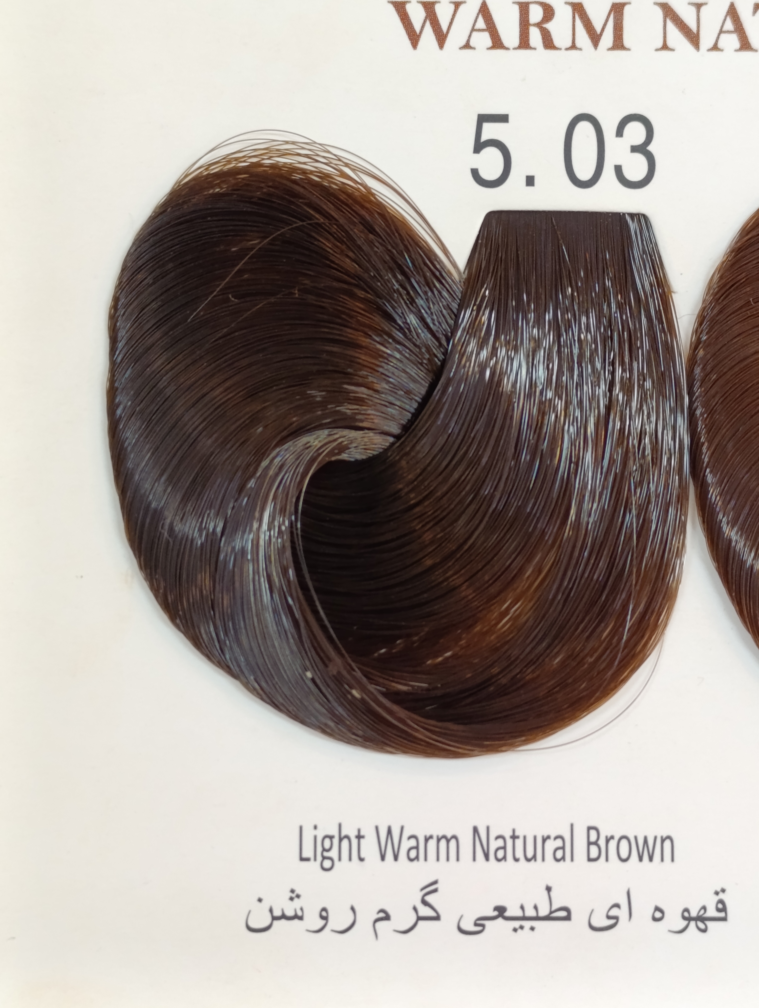 ۵.۰۳ قهوه ای طبیعی گرم روشن