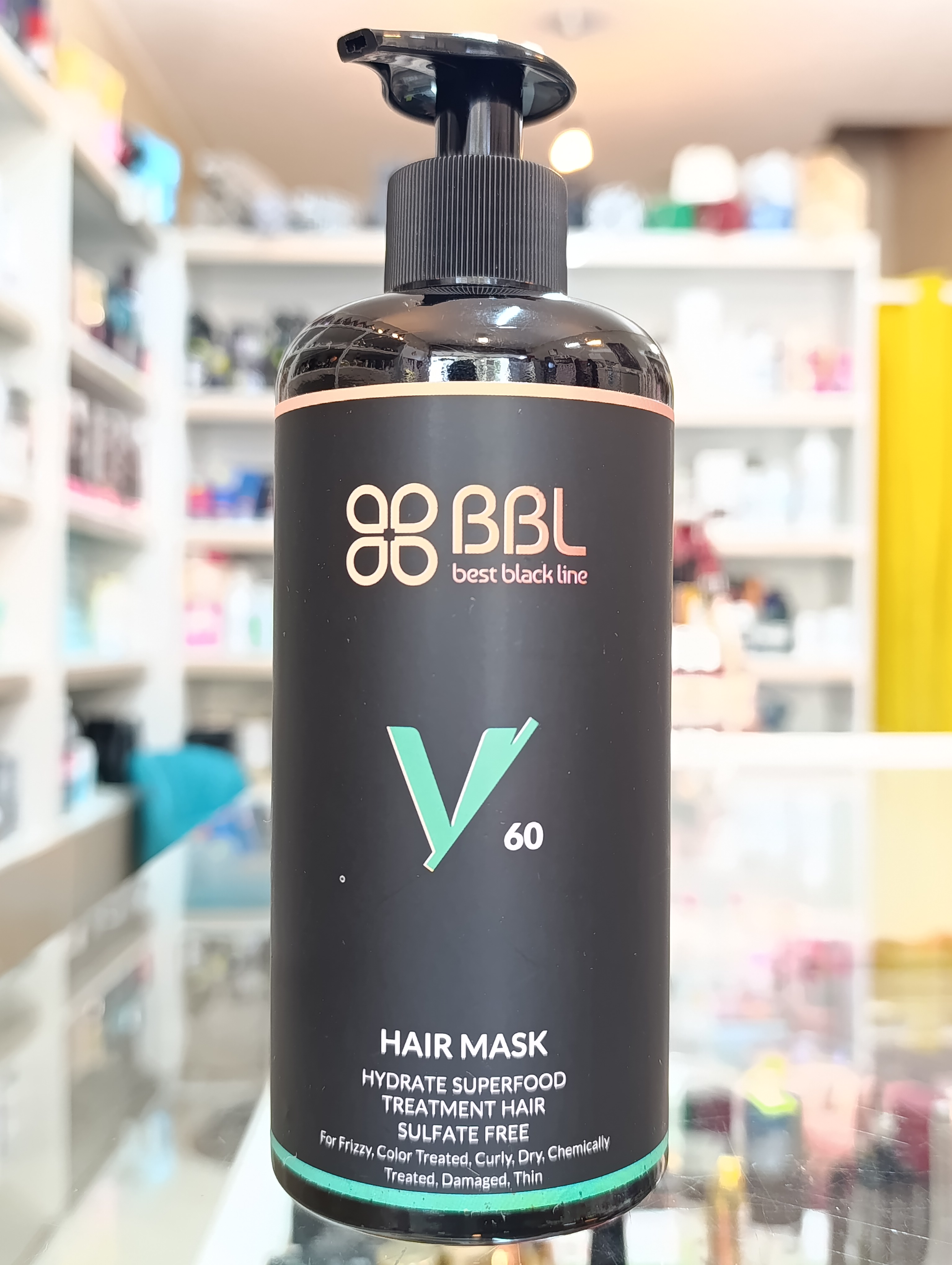 ماسک مو داخل حمام مخصوص موی فر گره باز کن ، ضد وز ، ضد الکتریسیته ، نرم کننده بدون چربی بست بلک لاین bbl v60