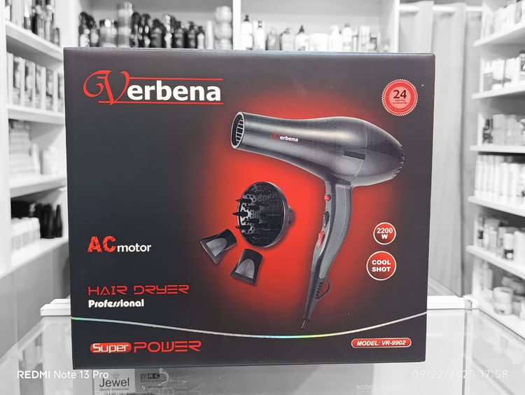 سشوار ۲۲۰۰ وات وربنا به همرا سری دفیوزر