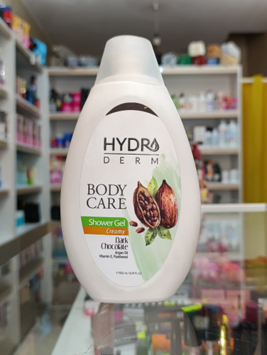 شامپو بدن کرم دار با رایحه شکلات تلخ هیدرودرم ۵۰۰ میل