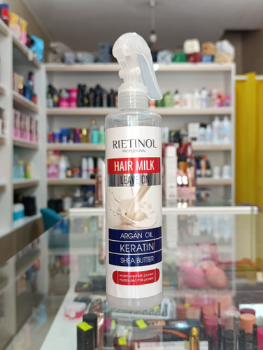 شیر مو ضد وز و گره بازکن رتینول حاوی روغن آرگان ، کراتین و شی باتر