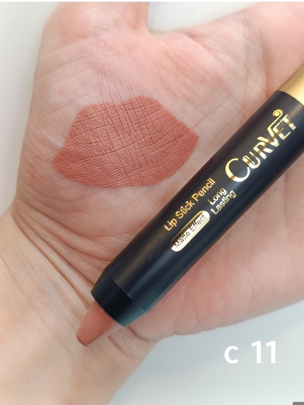 رژ لب مدادی پیچی مخملی و مات بسیار بادوام کوروت c 11