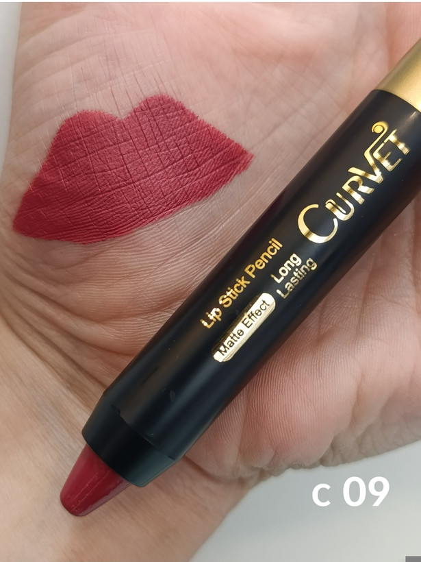 رژ لب مدادی پیچی مخملی و مات بسیار بادوام کوروت c 09