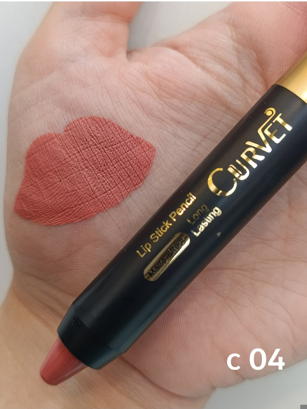 رژ لب مدادی پیچی مخملی و مات بسیار بادوام کوروت c 04