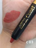 رژ لب مدادی پیچی مخملی و مات بسیار بادوام کوروت c 03