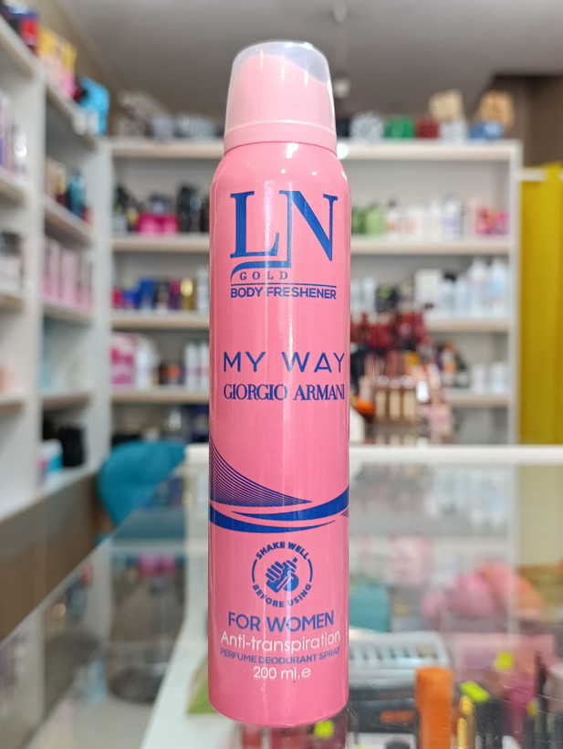 اسپری بدن دئودرانت ضد تعریق ال ان گلد با دوام ۲۴ ساعته مای وی