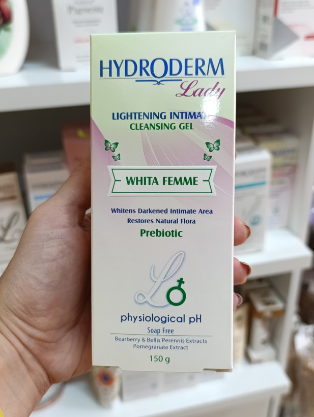 ژل بانوان انتی باکتریال و روشن کننده هیدرودرم سری لیدی بدون صابون