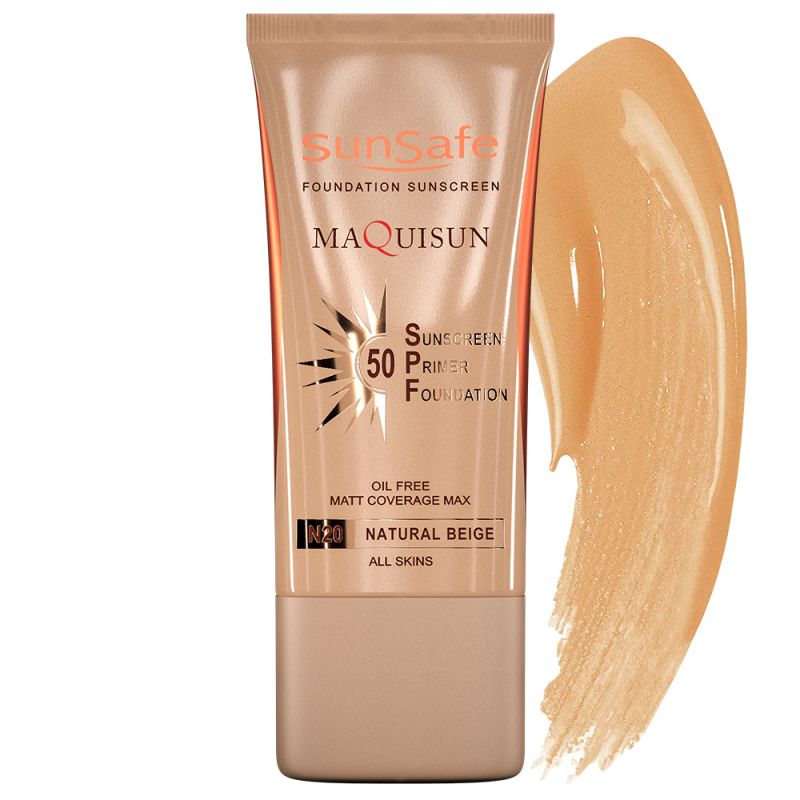 ضدآفتاب کرم پودری پرایمر دار و آبرسان مکی سان سان سیف