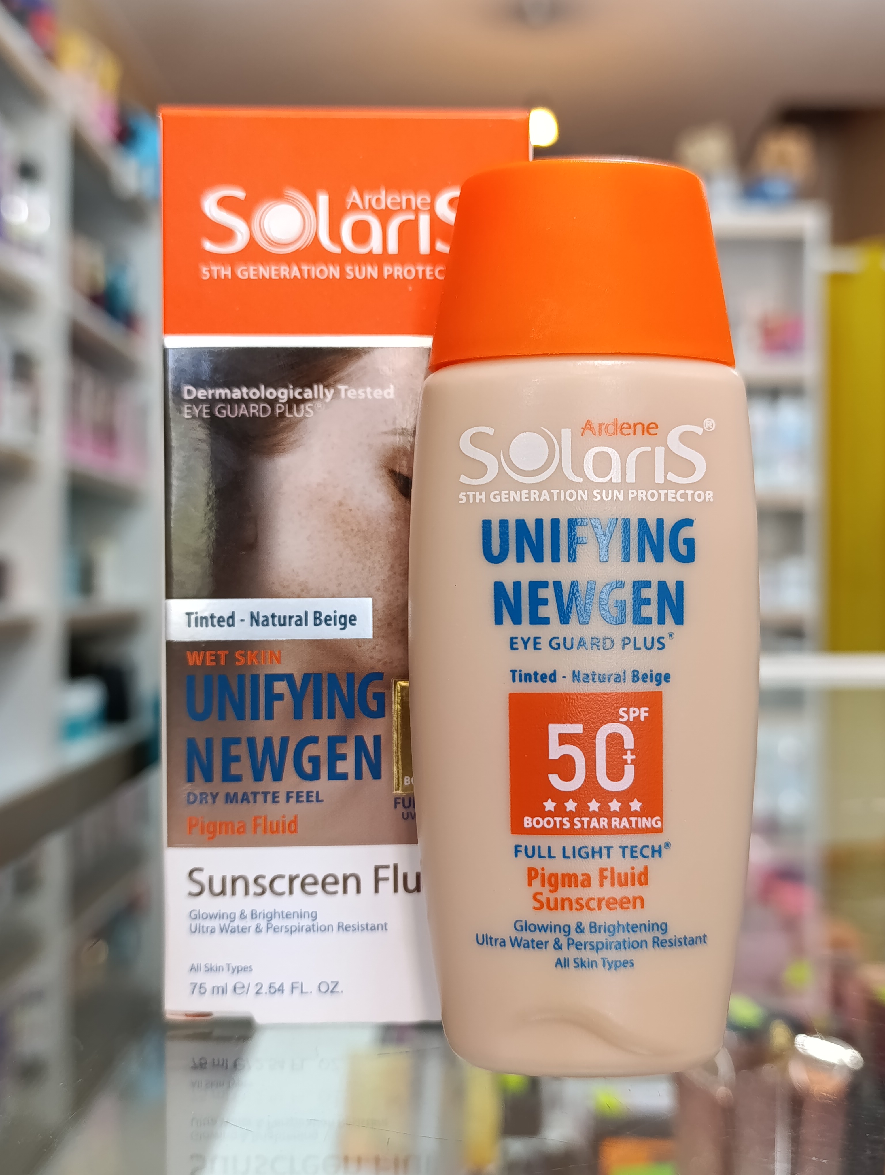 فلوئید ضدآفتاب و روشن کننده پوست spf 50 آردن سولاریس مناسب انواع پوست